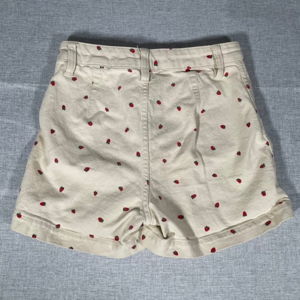 Madewell Strawberry Print High Rise Denim Shorts Womens Size 24 - Picture 11 of 13